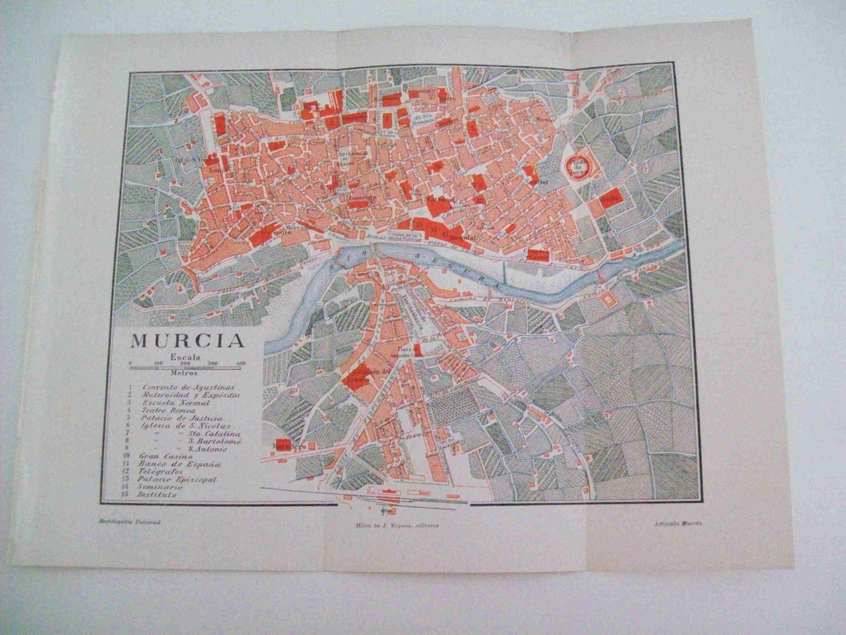 LAMINA ESPASA 11538: Plano de Murcia