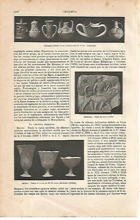 LAMINA ESPASA 2919: Ceramica antigua