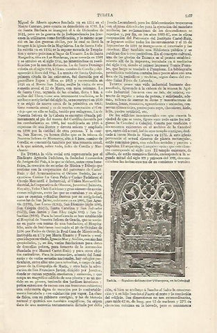 LAMINA ESPASA 20569: Sepulcro de Villaespesa en Tudela Navarra