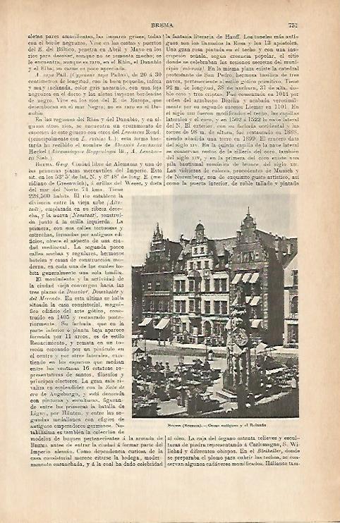 LAMINA ESPASA 11667: Casas antiguas de Bremen