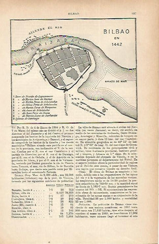 LAMINA ESPASA 22252: Plano de Bilbao