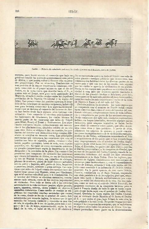LAMINA ESPASA 22706: Caballeria del ejercito de Sudan