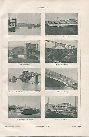 LAMINA ESPASA 23030: Puente de Paris Holanda Hamburgo y Kehl