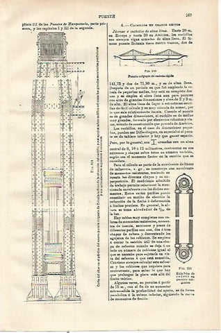 LAMINA ESPASA 23048: Pilar del puente colgante de Colonia
