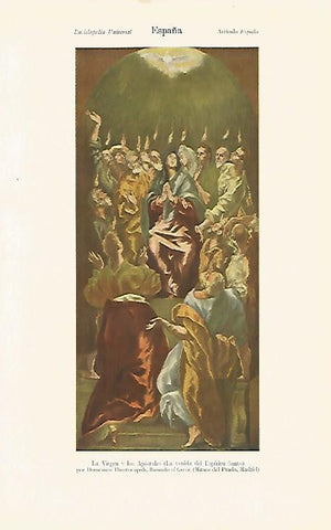 LAMINA ESPASA 10354: La Virgen y los Apostoles por El Greco