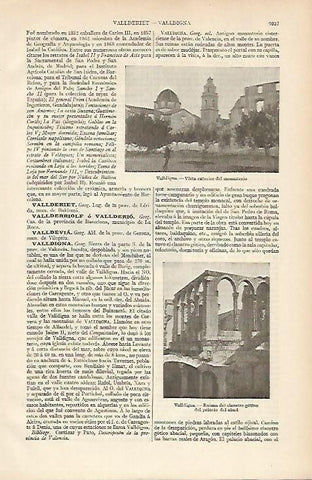 LAMINA ESPASA 4809: Monasterio de Valldigna Valencia