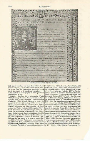 LAMINA ESPASA 18679: Escritura humanistica