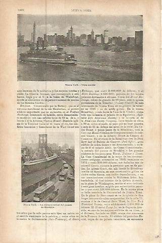 LAMINA ESPASA 9620: Vista parcial de Nueva York