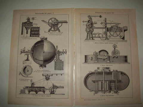 LAMINA ESPASA 23589: Fabricacion del papel