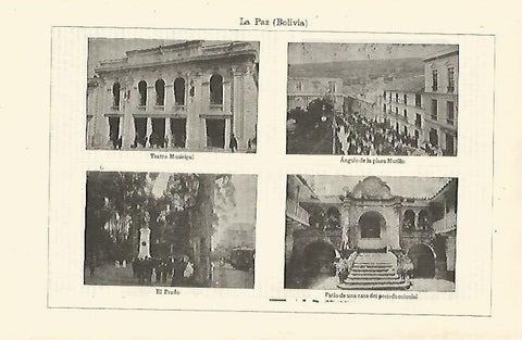 LAMINA ESPASA 23875: Edificios de La Paz en Bolivia