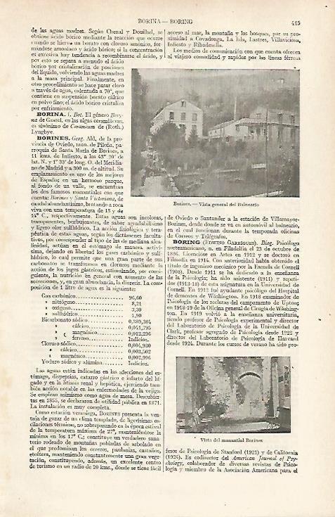 LAMINA ESPASA 24350: Balneario de Borines