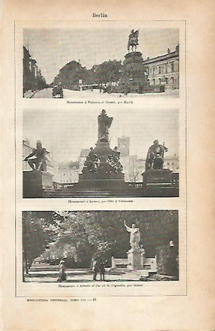 LAMINA ESPASA 25175: Monumentos de Berlin