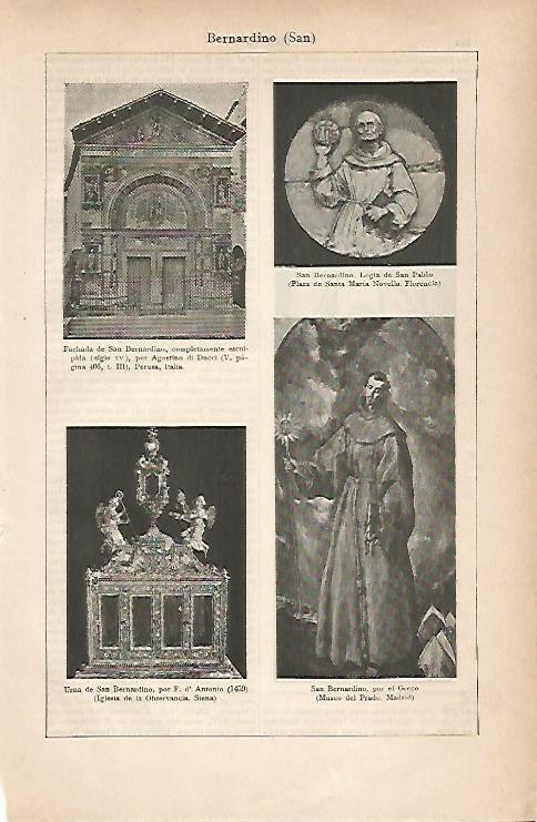 LAMINA ESPASA 25186: Imagenes de San Bernardino