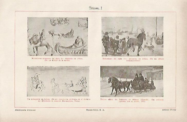 LAMINA ESPASA 876: Tipos de trineos
