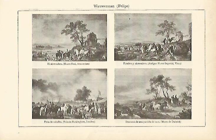 LAMINA ESPASA 1595: Obras de F. Wauwerman