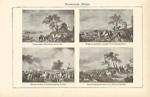 LAMINA ESPASA 1595: Obras de F. Wauwerman