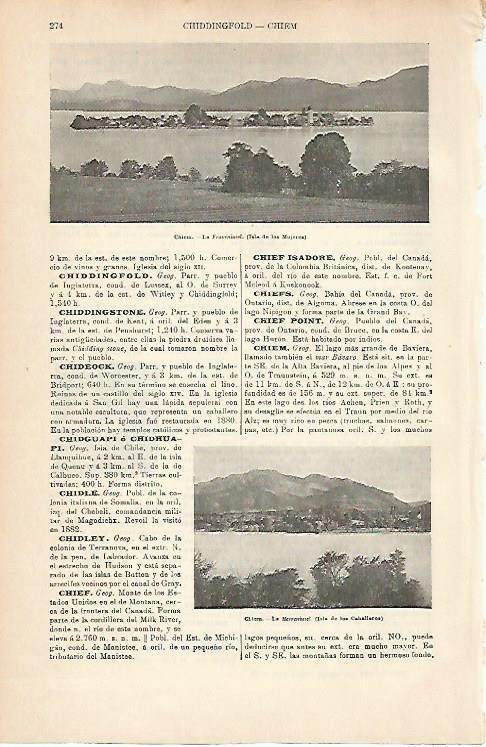 LAMINA ESPASA 1950: Isla de las Mujeres en Chiem Baviera