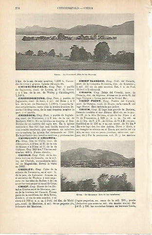 LAMINA ESPASA 1950: Isla de las Mujeres en Chiem Baviera