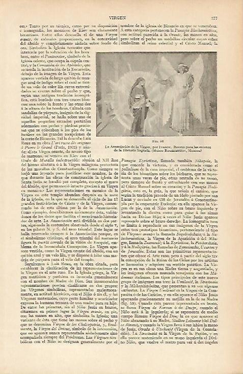 LAMINA ESPASA 4097: La Anunciacion de la Virgen por Ivanov