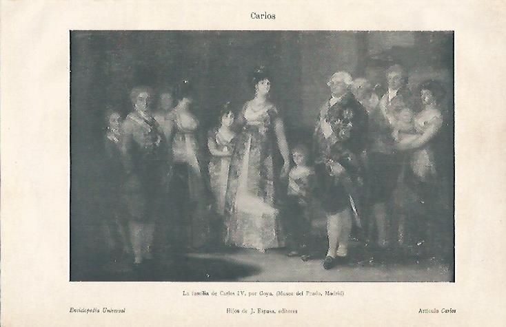 LAMINA ESPASA 4327: La familia de Carlos IV por Goya