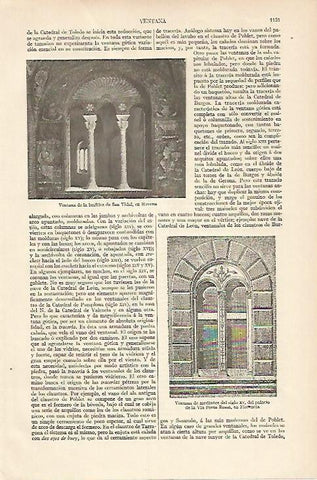 LAMINA ESPASA 6037: Ventana de la basilica de San Vidal en Ravena