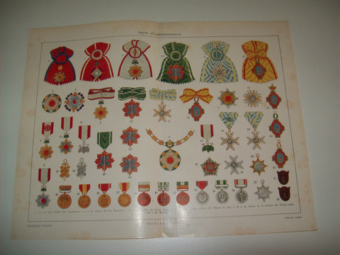 LAMINA ESPASA 6154: Condecoraciones de Japon