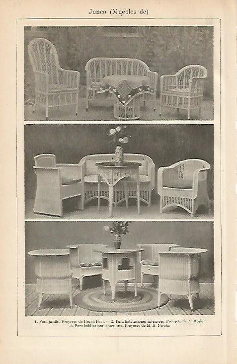 LAMINA ESPASA 6311: Muebles de junco