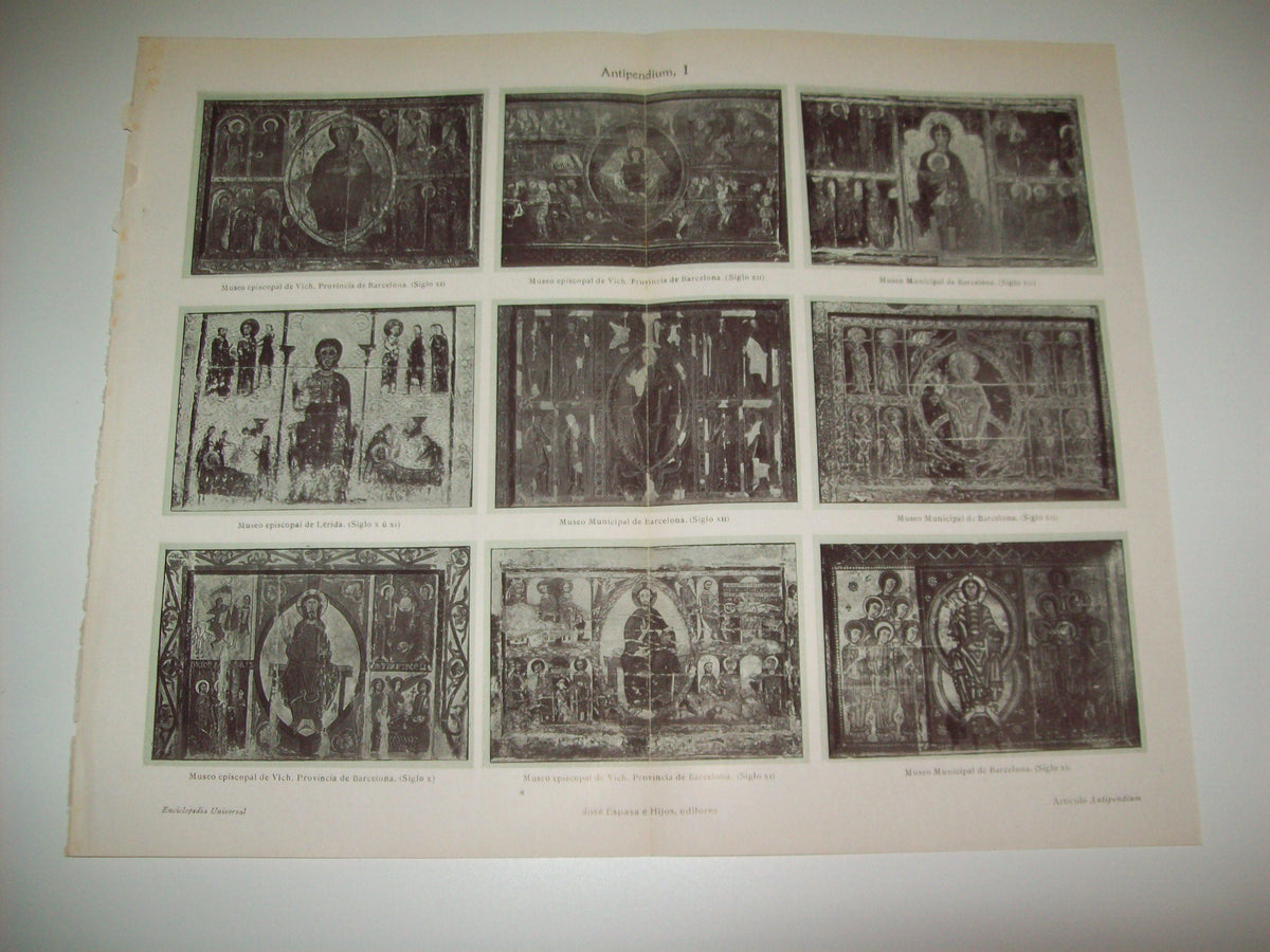 LAMINA ESPASA 7030: Pantocrator romanicos