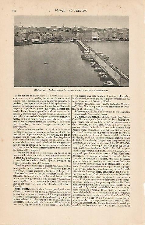 LAMINA ESPASA 7504: Puente de Sonderborg Dinamarca