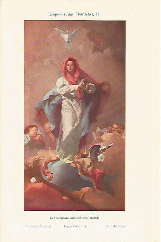 LAMINA ESPASA 8410: La Concepcion de Tiepolo