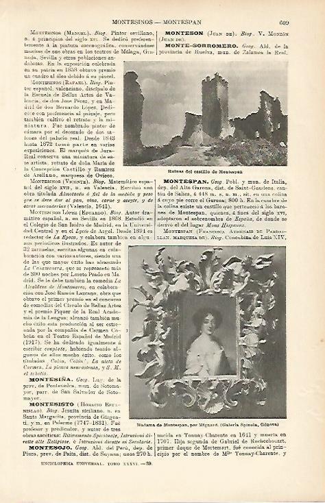 LAMINA ESPASA 8650: Ruinas del castillo de Montespan Italia