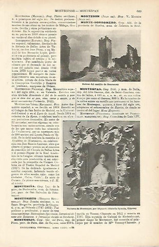 LAMINA ESPASA 8650: Ruinas del castillo de Montespan Italia