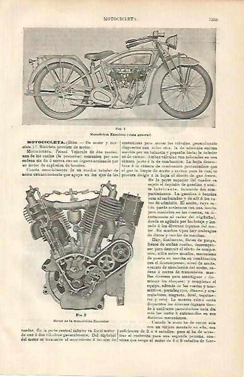 LAMINA ESPASA 8831: Motocicleta Excelsier