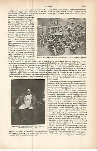 LAMINA ESPASA 10709: Carroza de Napoleon y Maria Luisa