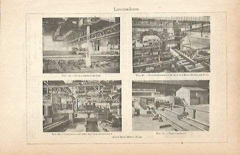LAMINA ESPASA 8945: Fabrica Adolf Emil Hutte en Esch (Luxemburgo)
