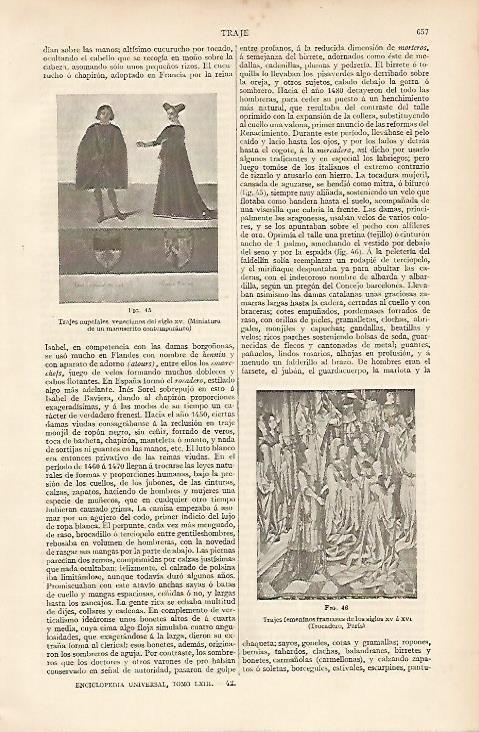 LAMINA ESPASA 11062: Trajes de boda de Venecia del siglo XV