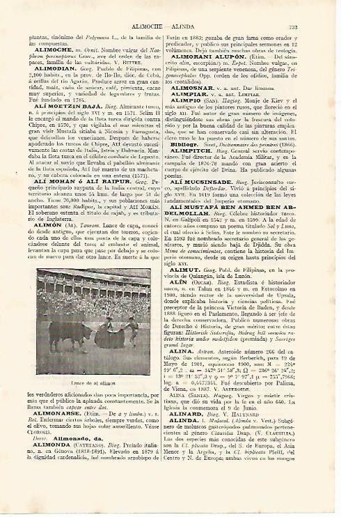 LAMINA ESPASA 11234: Lance de al alimon de tauromaquia