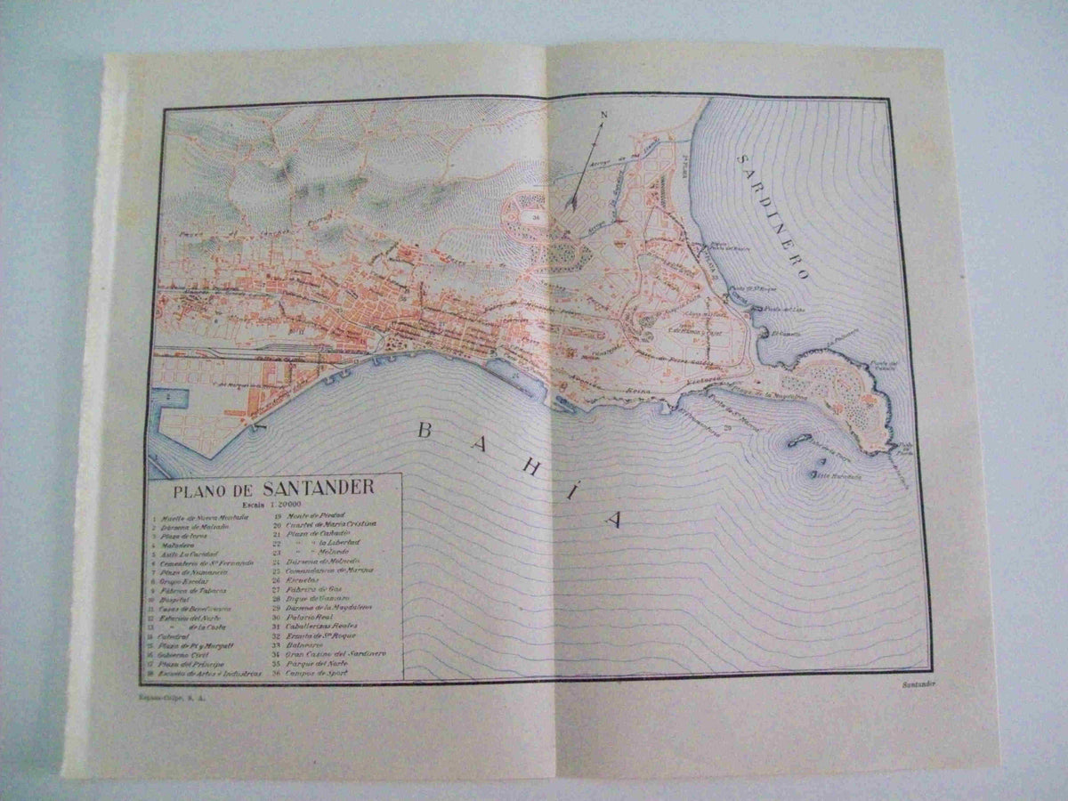 LAMINA ESPASA 12247: Plano de Santander