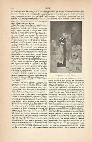 LAMINA ESPASA 14283: La Cruz Roja por Chavannes