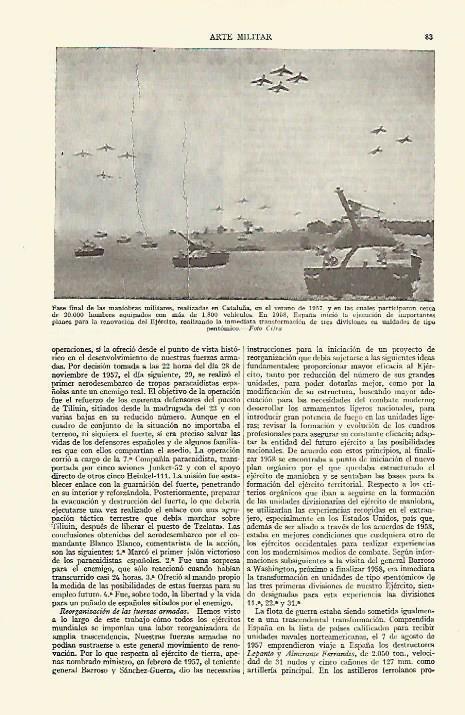 LAMINA ESPASA 14839: Maniobras mililtares en C ataluña en 1957