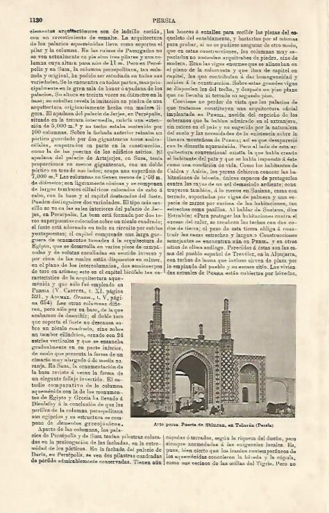 LAMINA ESPASA 15798: Puerta de Shimran en Teheran Iran