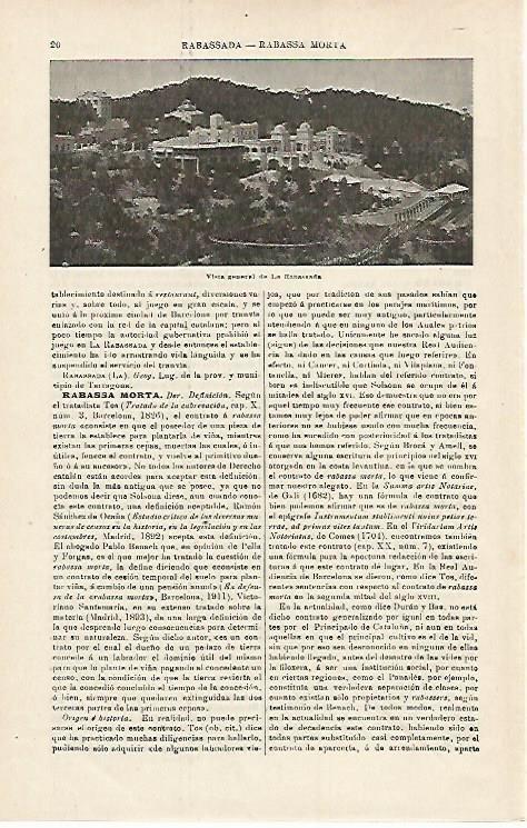 LAMINA ESPASA 15873: La Rabassada en Barcelona