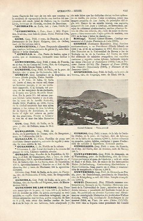 LAMINA ESPASA 16204: Vista general de Gurzuf Crimea