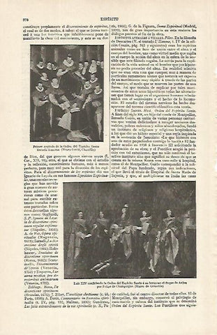 LAMINA ESPASA 16266: Luis XIV recibiendo la Orden del Espiritu Santo