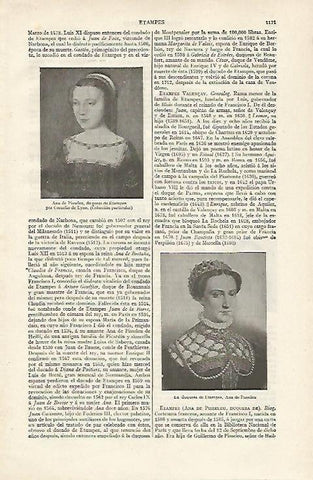 LAMINA ESPASA 16407: Ana de Pisseleu por C. de Lyon