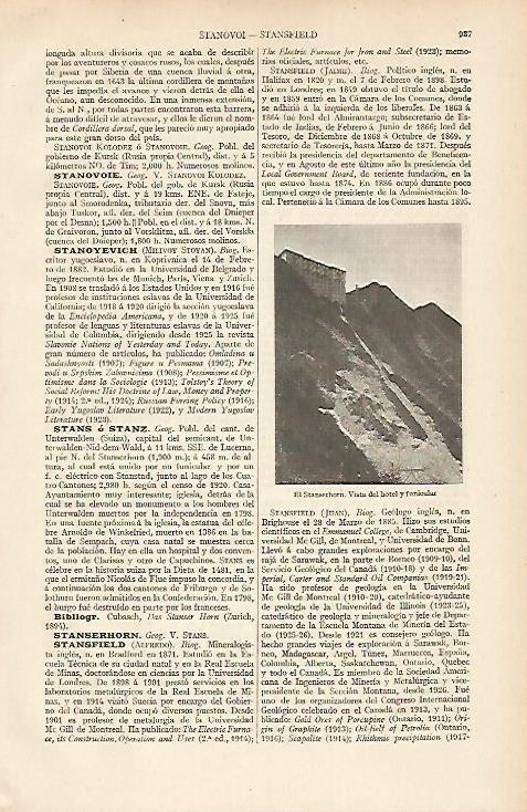 LAMINA ESPASA 7413: El Stanserhorn Suiza