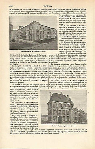 LAMINA ESPASA 16649: Escuela Superior de Agricultura de Berlin