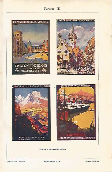 LAMINA ESPASA 12028: Carteles de turismo de Francia