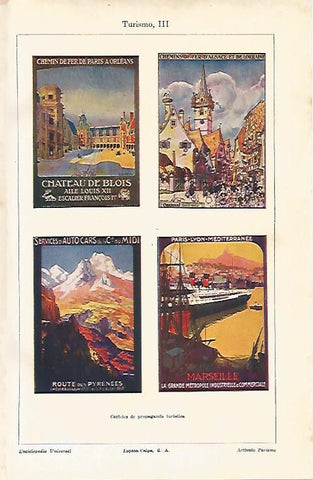 LAMINA ESPASA 12028: Carteles de turismo de Francia
