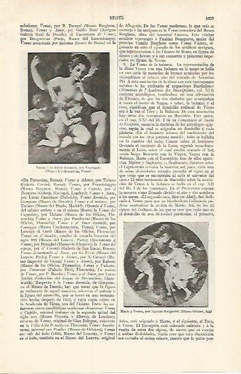 LAMINA ESPASA 17532: Venus y el Amor dormido por Correggio